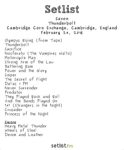 setlist fm|setlist fm saxon.